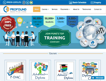 Tablet Screenshot of profoundedutech.com